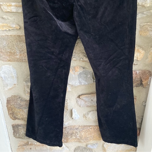 NWT PAIGE Claudine High Waist Crop Flare Pants In Black Velvet Womens 30 $219 - Picture 7 of 12